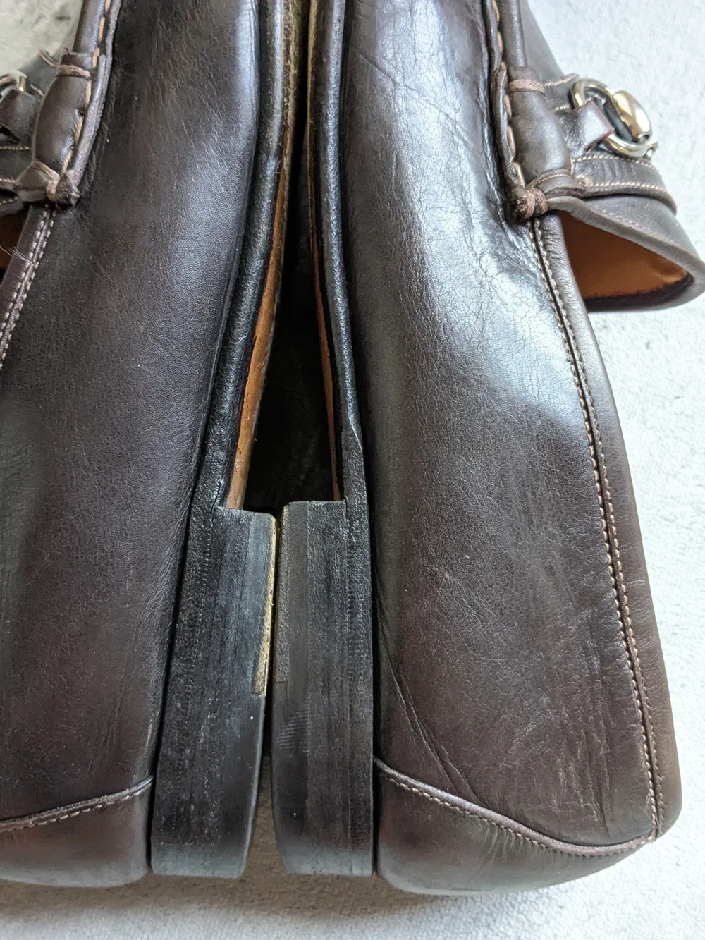 Gucci Horsebit Loafers Brown Leather 12 Mens US